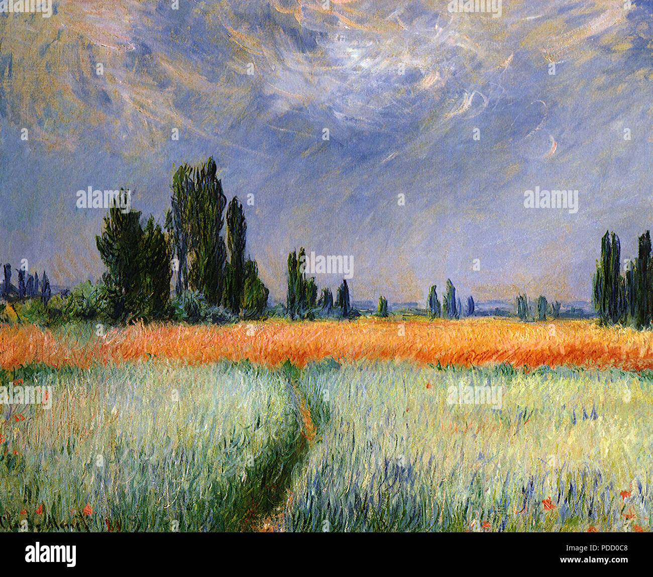 Le champ de blé, Monet, Claude, 1881. Banque D'Images