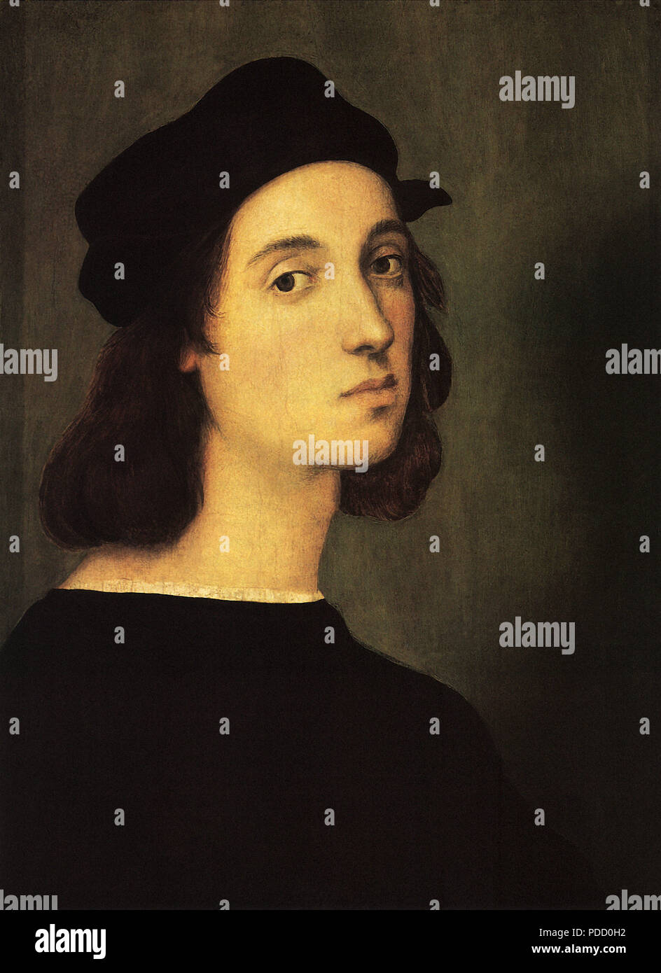Autoportrait, Raphaël, Raffaello, S., . Banque D'Images