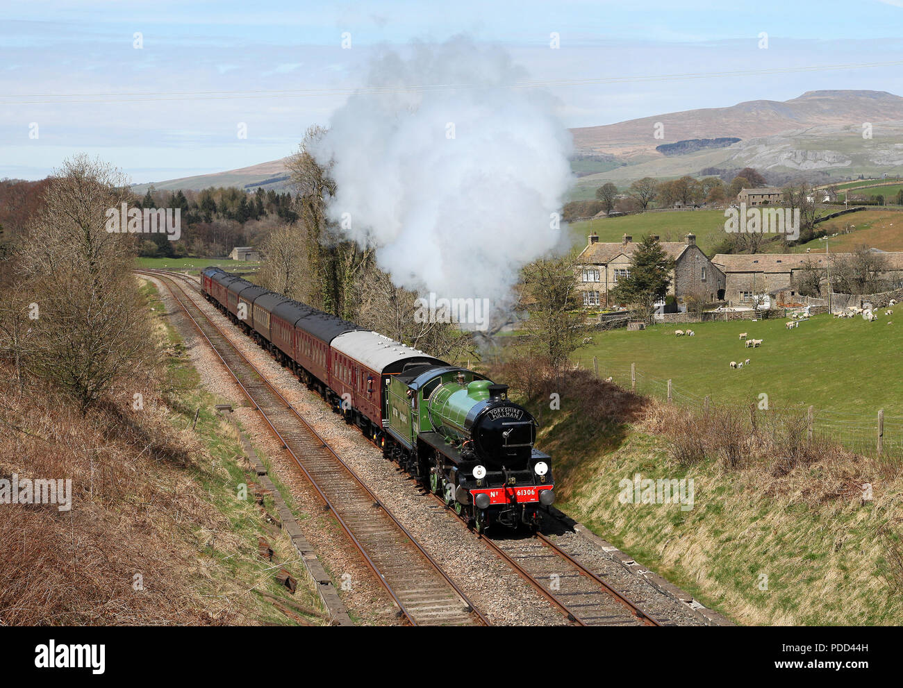 61306 se dirige vers s'installer avec un Jc chargé du test. Banque D'Images