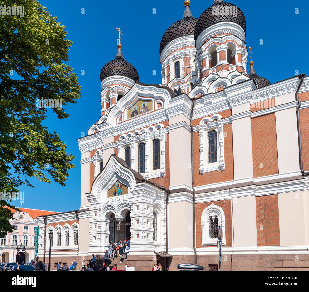 La cathédrale Alexandre Nevsky,Toompea, Tallinn, Estonie Banque D'Images