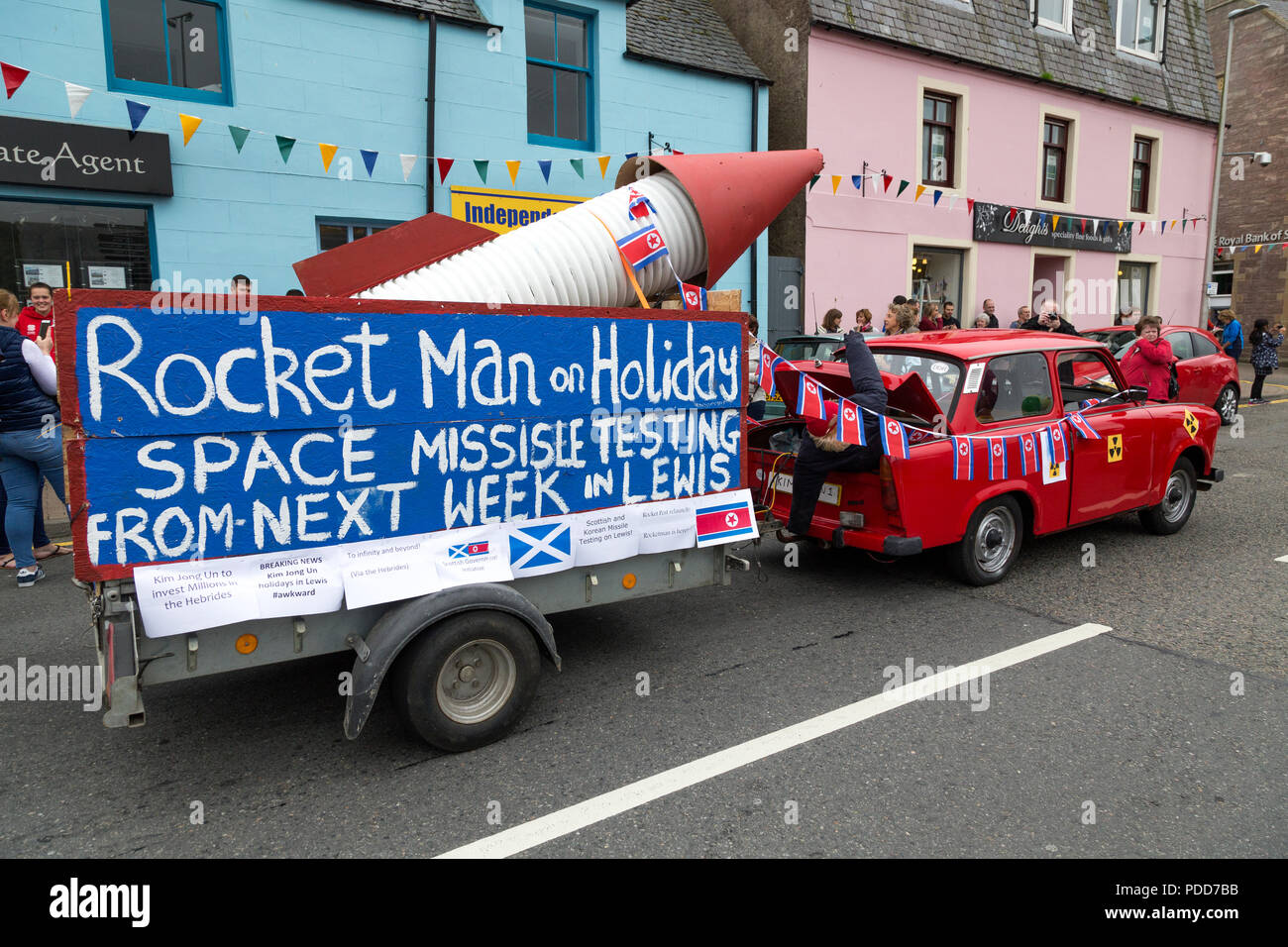 Le Carnaval 2018 Stornoway, Isle Of Lewis, Western Isles, îles Hébrides, Ecosse, Royaume-Uni Banque D'Images