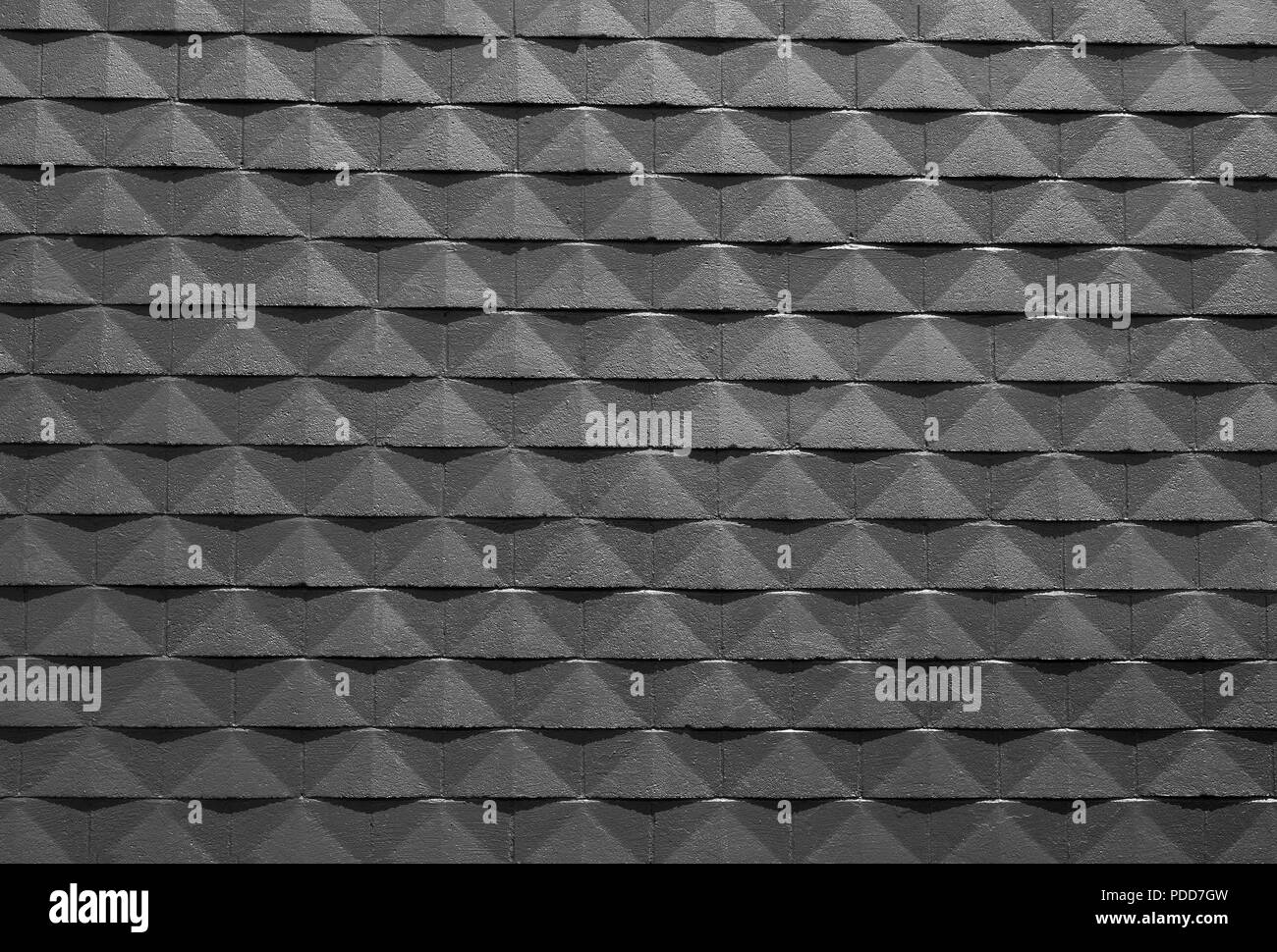 Black Brick Wall Background Pattern Banque D'Images