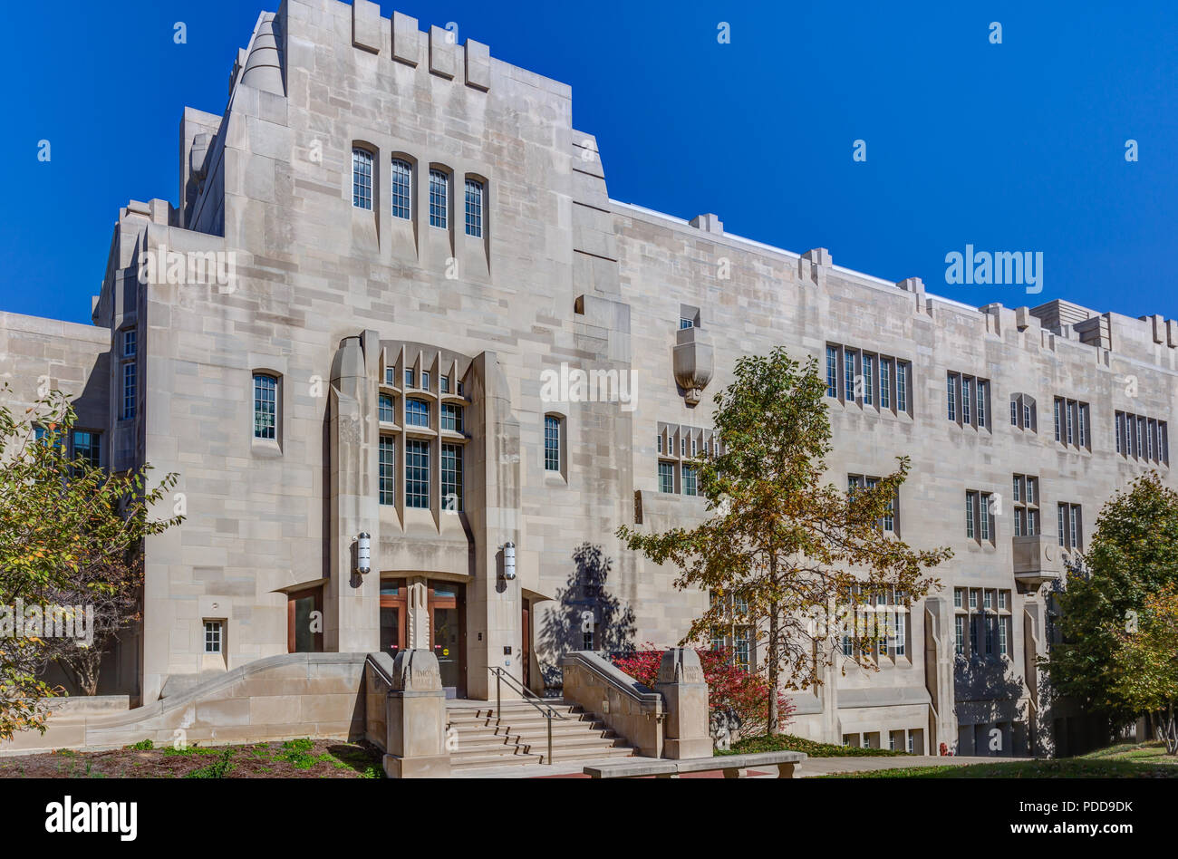 BLOOMINGTON, IN/USA - 22 octobre 2017 : Simon Hall sur le campus de l'Université de l'Indiana. Banque D'Images