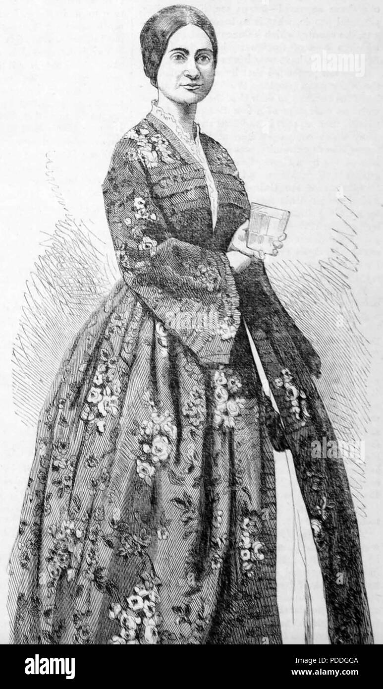 ANNIE M. ANDREWS infirmière américaine à l'hôpital de Norfolk, Virginie, dans les années 1850 Banque D'Images