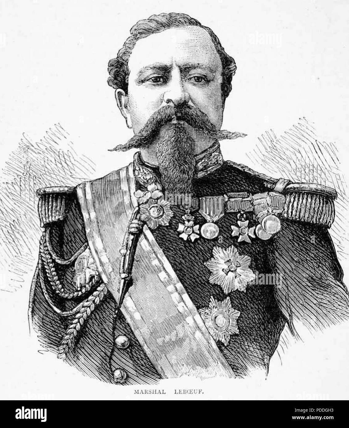 EDMOND LE BŒUF (1809-1888), Maréchal de France Banque D'Images