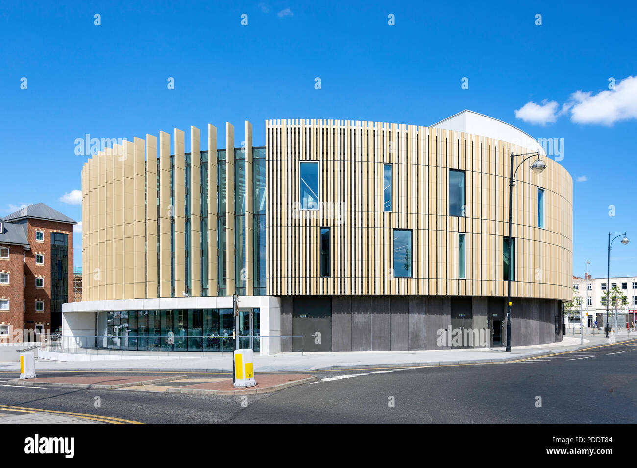 Le mot, Centre National de l'Écrit, Place du marché, à South Shields, Tyne and Wear, England, United Kingdom Banque D'Images