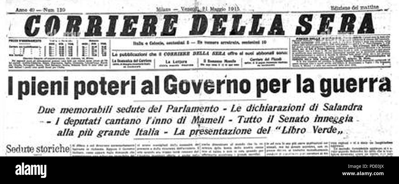 92 Appareil photo-deputati 21Maggio 1915 inno mameli Banque D'Images