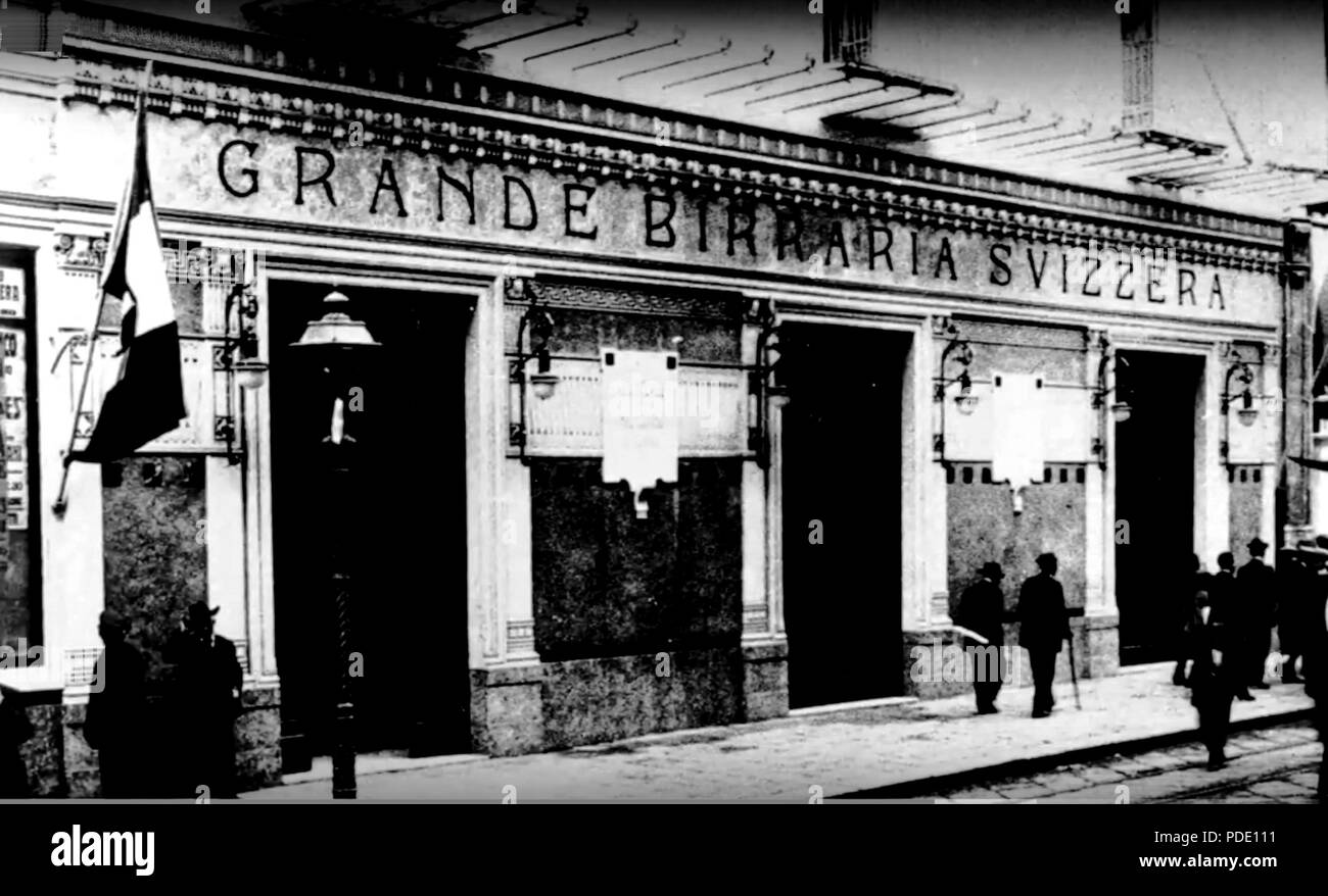 96 Catane, La Grande Birraria Svizzera, facciata Banque D'Images