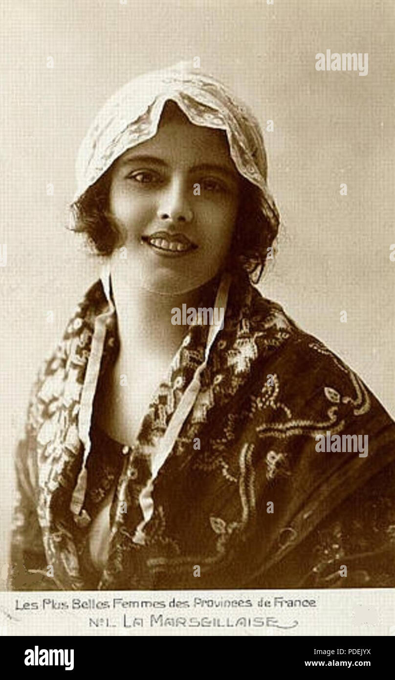 77 Belle Marseillaise Banque D'Images