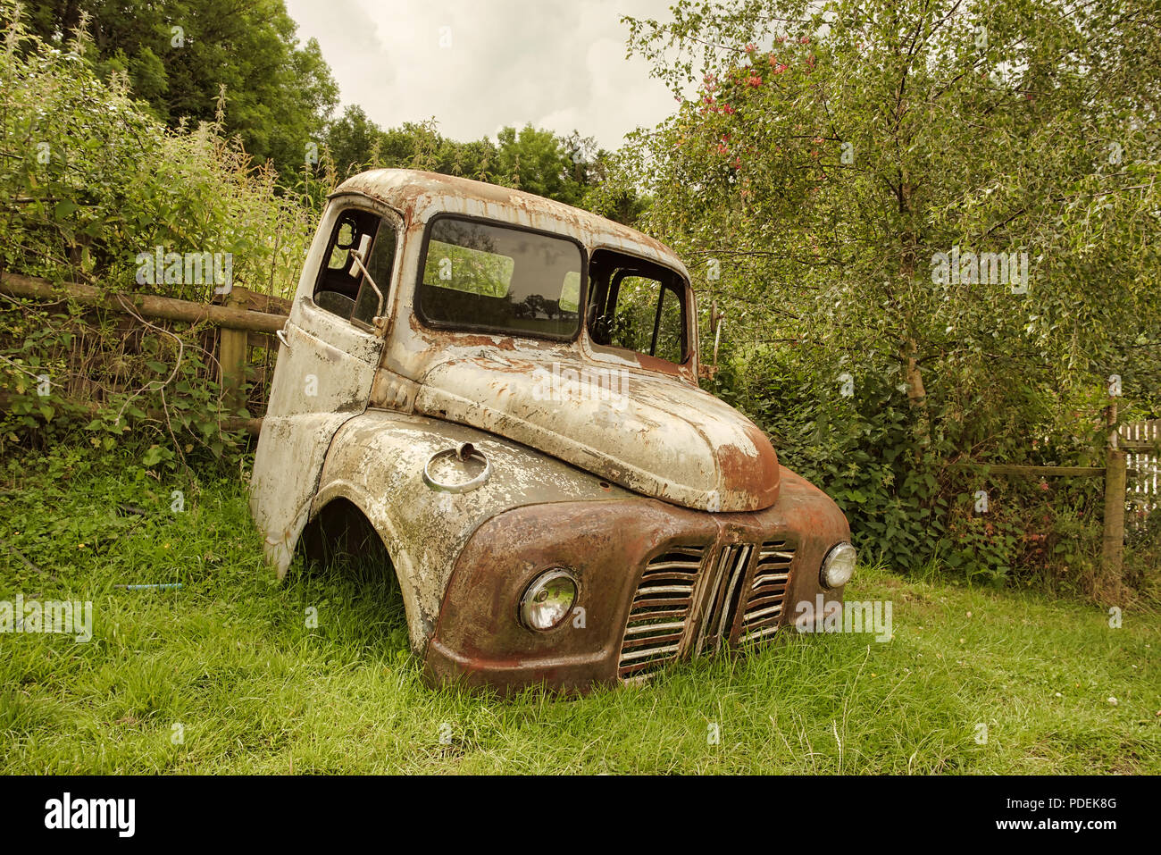 La cabine originale de The Getaway camion utilisé dans la Great Train Robbery Banque D'Images