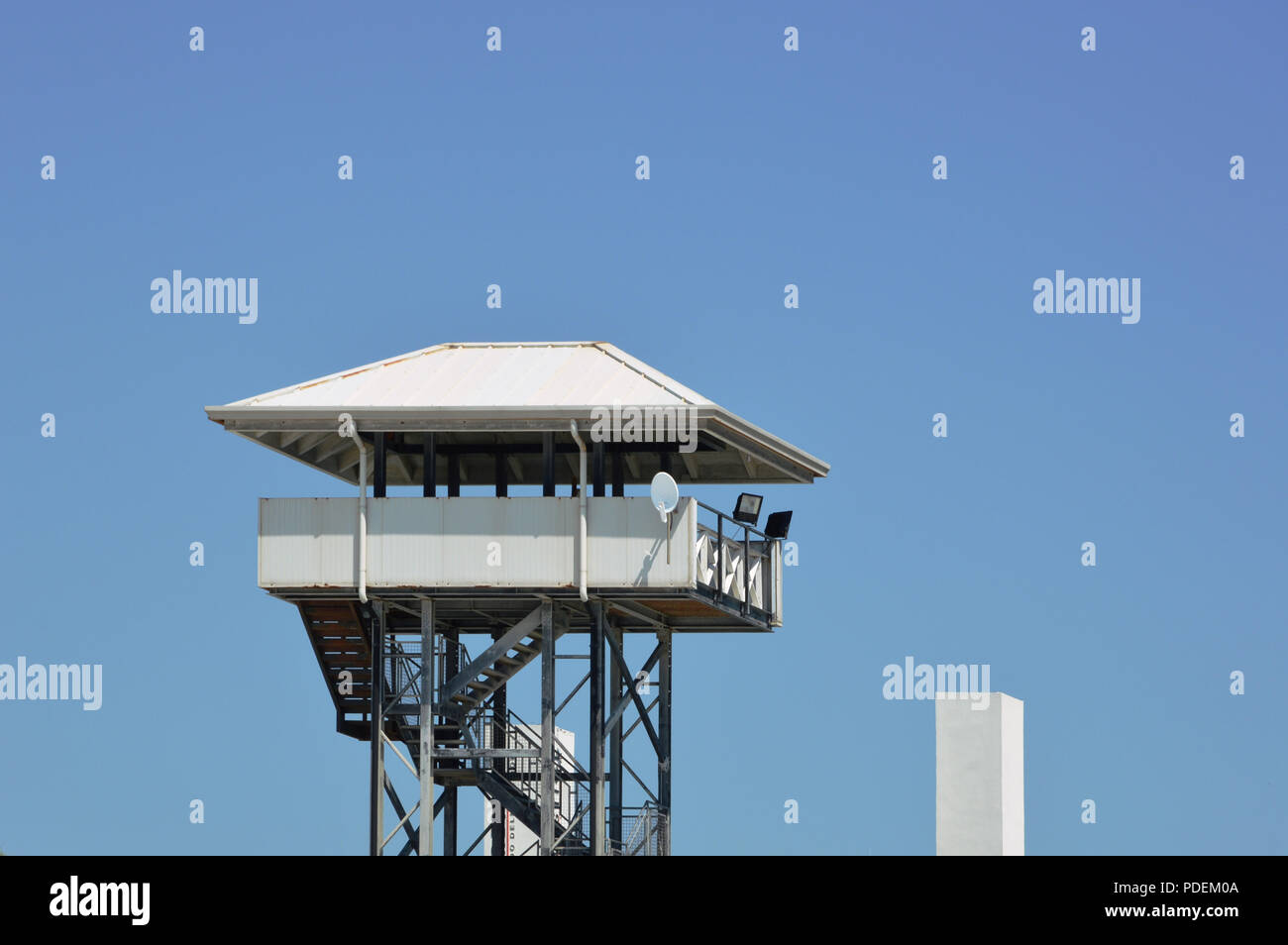 Lifeguard tower sur la plage Banque D'Images