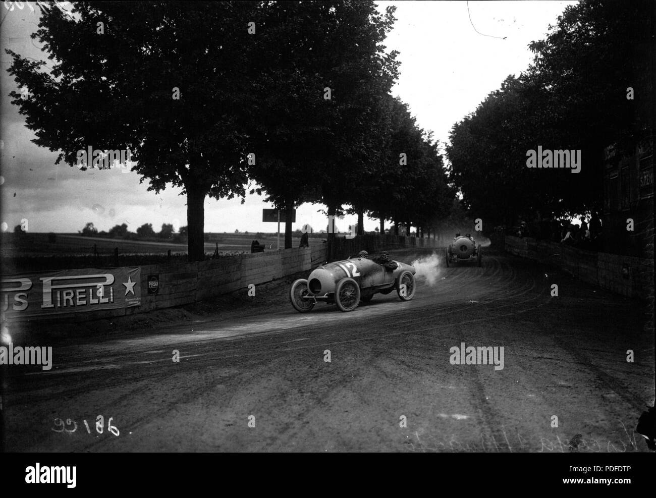 110 de Vizcaya et Foresti au Grand Prix de France 1922 Banque D'Images