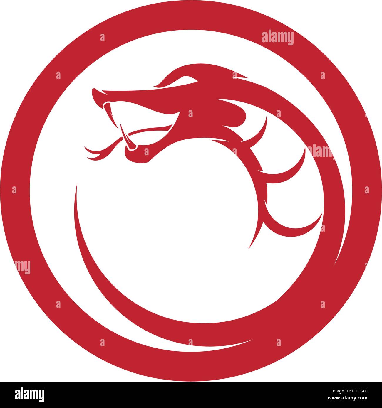 Serpent vector logo design simple élément. danger icône symbole serpent viper. Illustration de Vecteur