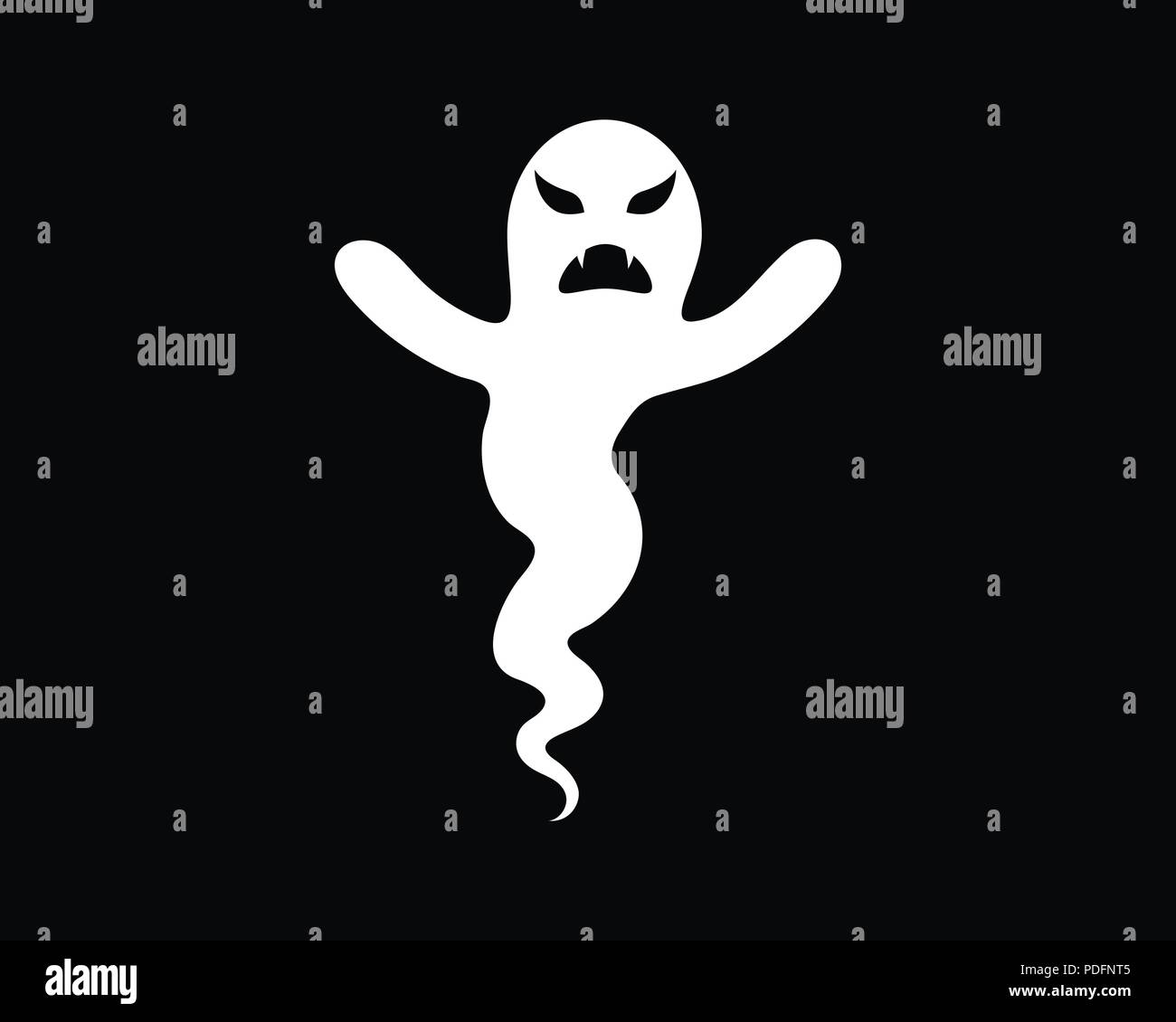 Icônes Ghost Vector illustration de caractères design plat Illustration de Vecteur
