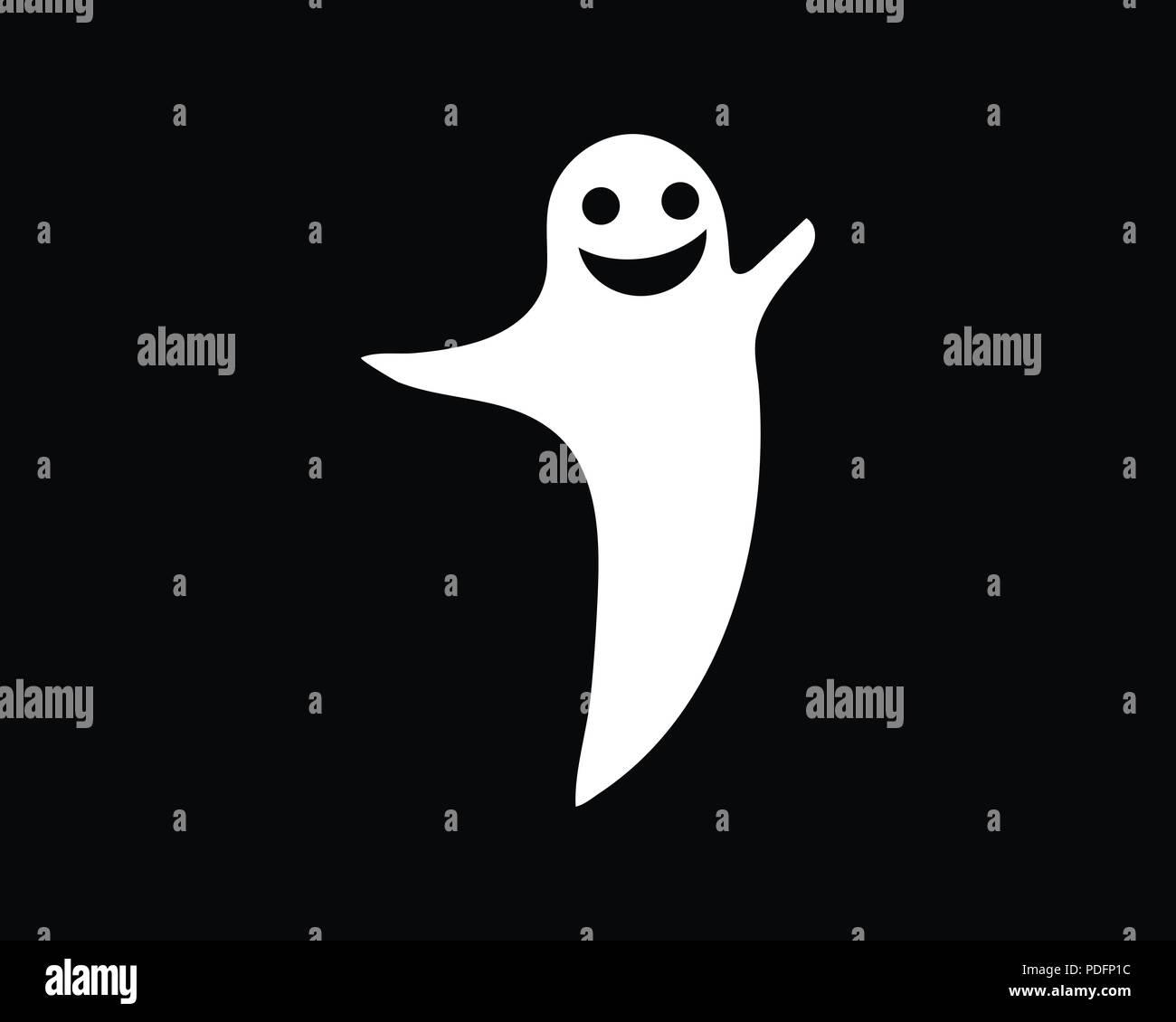 Icônes Ghost Vector illustration de caractères design plat Illustration de Vecteur
