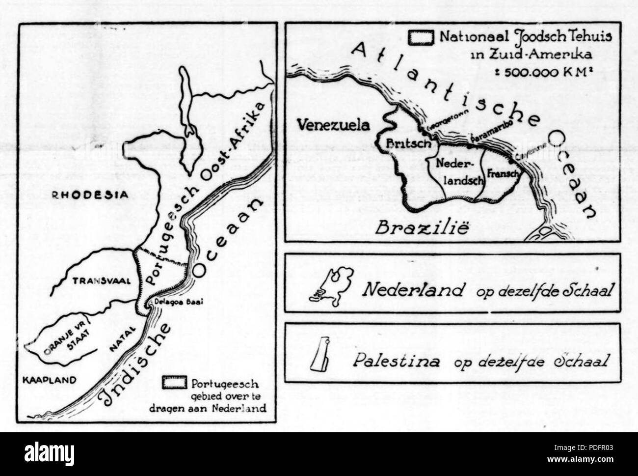 177 plan Nationaal Joodsch Tehuis Kaart en Zuid-Amerika Banque D'Images