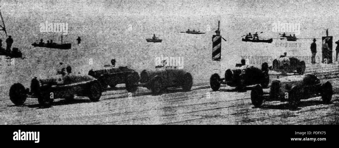 118 Départ du Grand Prix de La Baule 1933 Banque D'Images