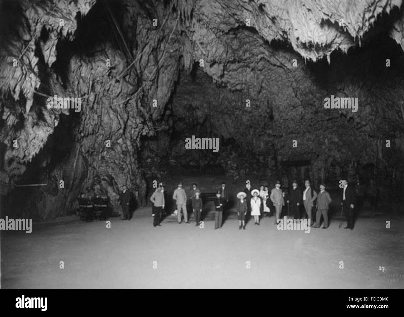 Postojnska jama en 1909 30 Banque D'Images