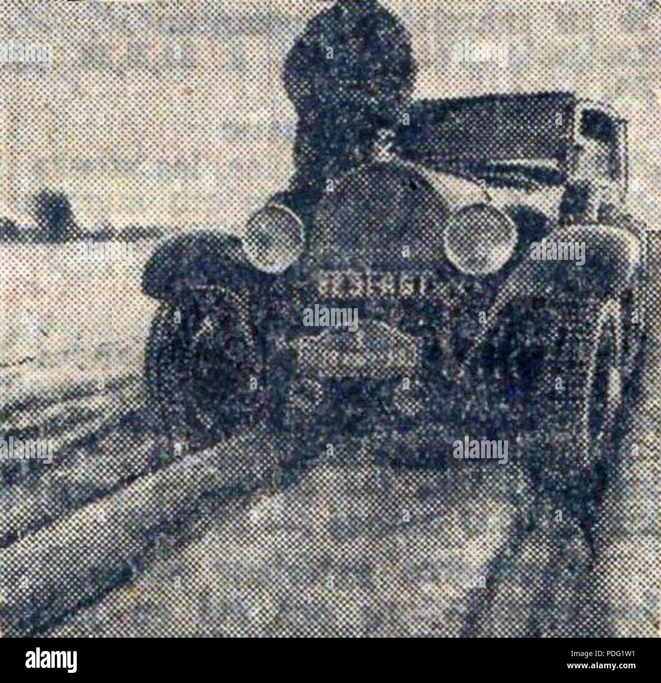 156 Hotchkiss AM 80S 6 cylindres de Maurice Vasselle, au rallye Monte-Carlo 1933 Banque D'Images