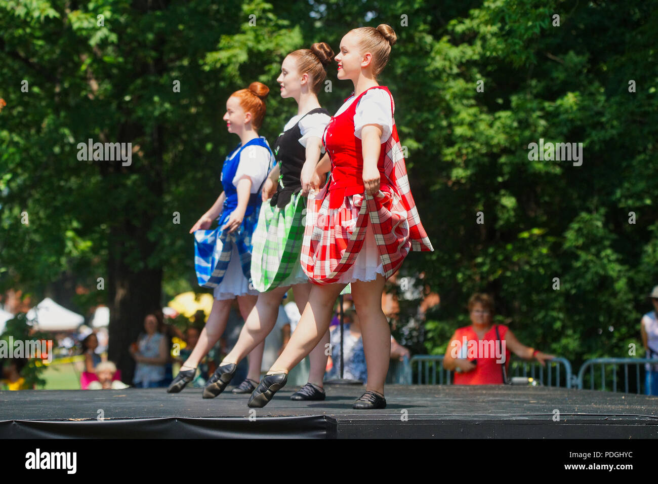 Montréal, Canada, le 5 août 2018.des compétitions de danse à la Montreal Highland Games. Credit:Mario Beauregard/Alamy Live News Banque D'Images