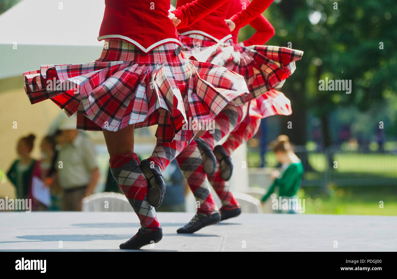 Montréal, Canada, le 5 août 2018.des compétitions de danse à la Montreal Highland Games. Credit:Mario Beauregard/Alamy Live News Banque D'Images