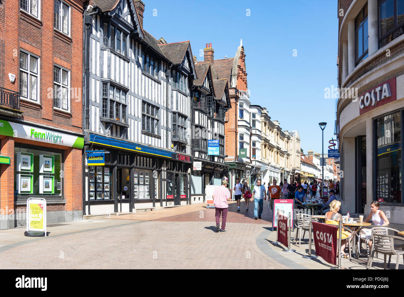 Buttermarket Ipswich, Suffolk, Angleterre, Royaume-Uni Banque D'Images