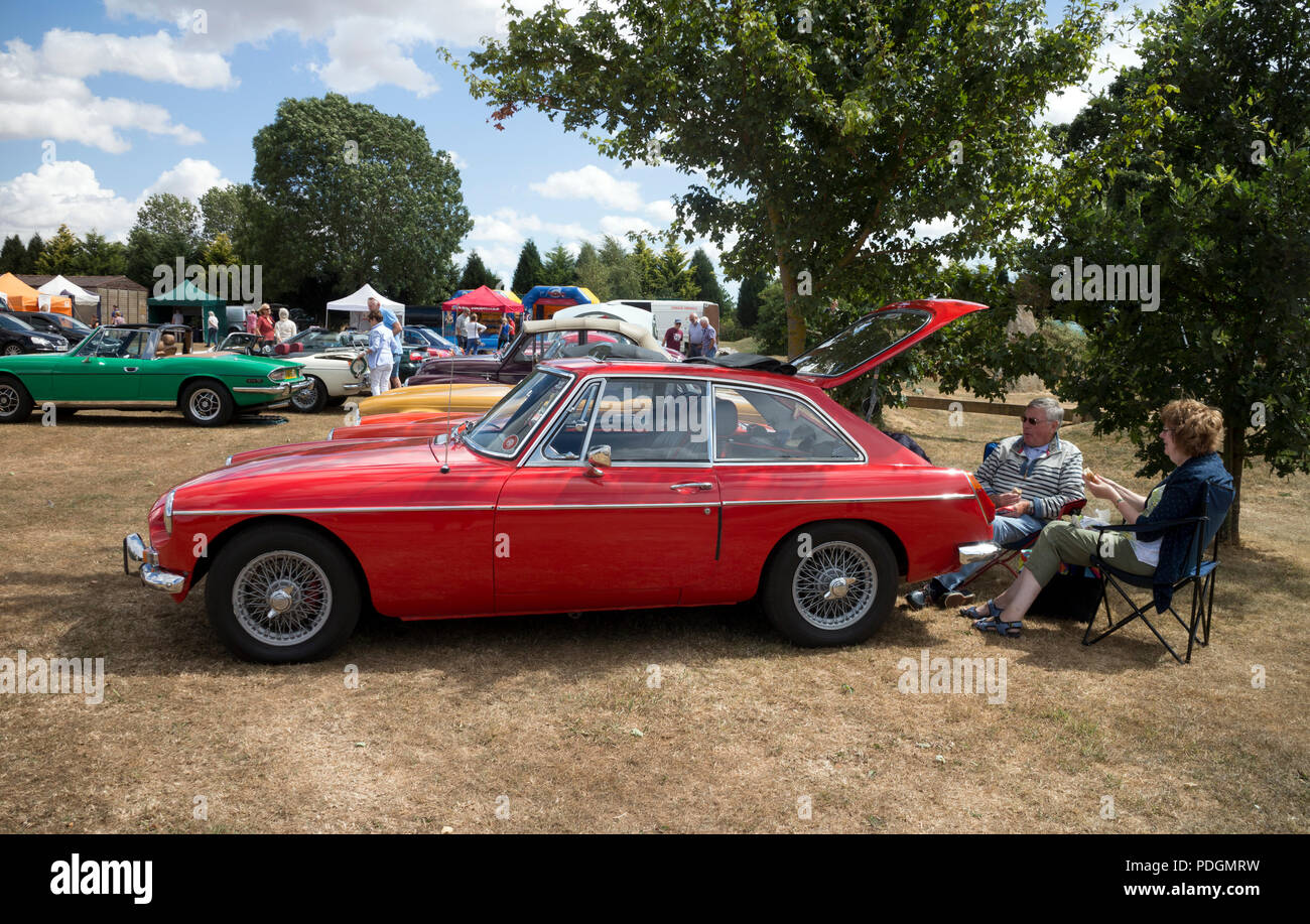 1972 MGB GT location Banque D'Images