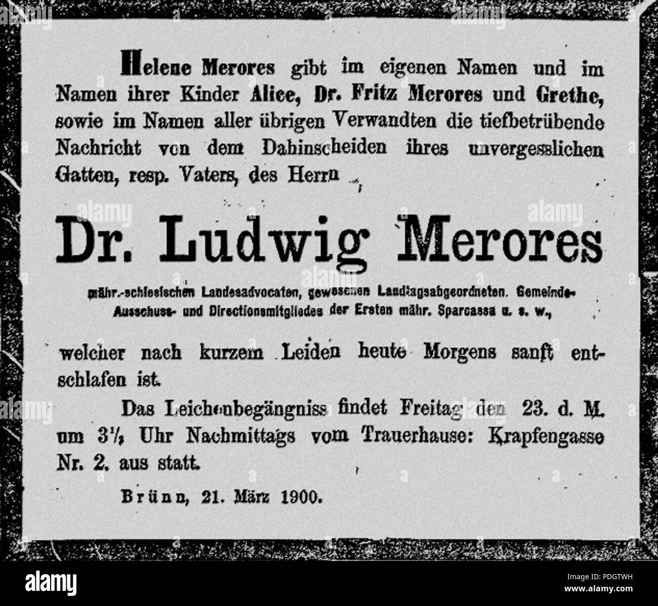 213 Ludwig merores grand Banque D'Images