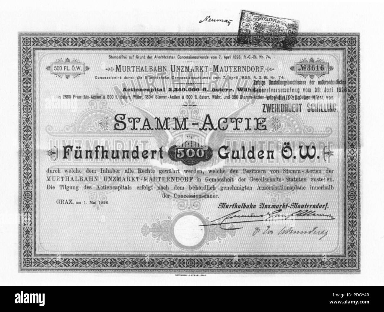 231 Murtalbahn-Stamm-Actie Banque D'Images