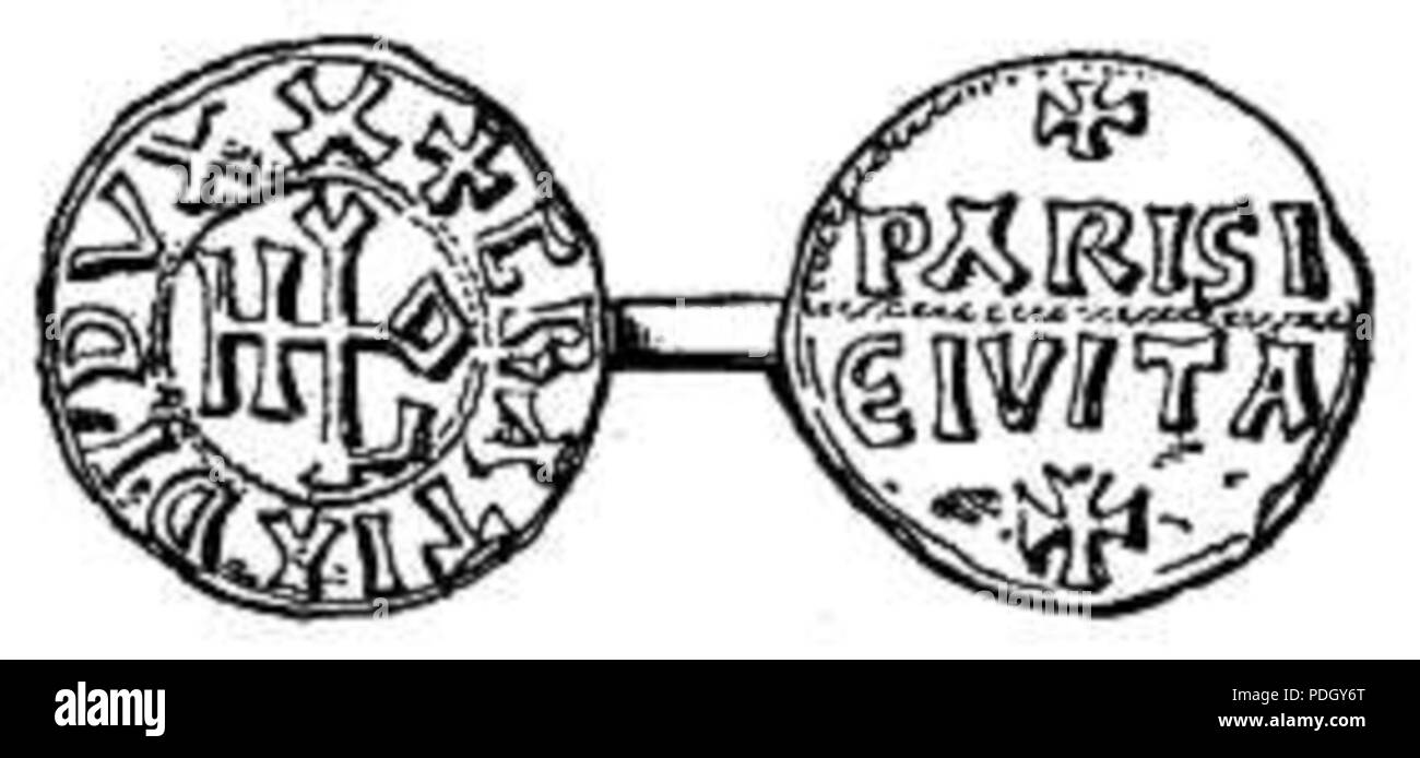 Et Monnaie 231 av slaget Hugo Capet Banque D'Images