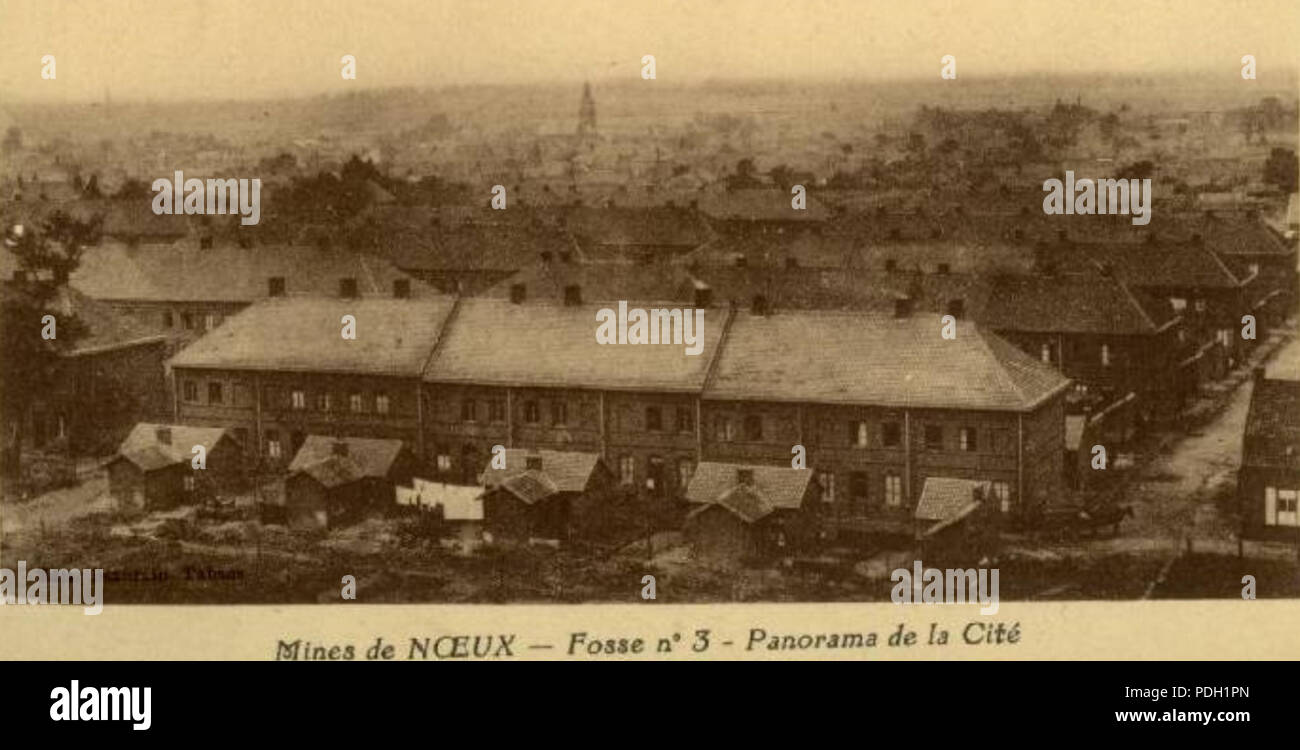 244 Noeux-les-Mines - Fosse n 3 - 3 bis des mines de Nux (L), panorama de  la cit Photo Stock - Alamy