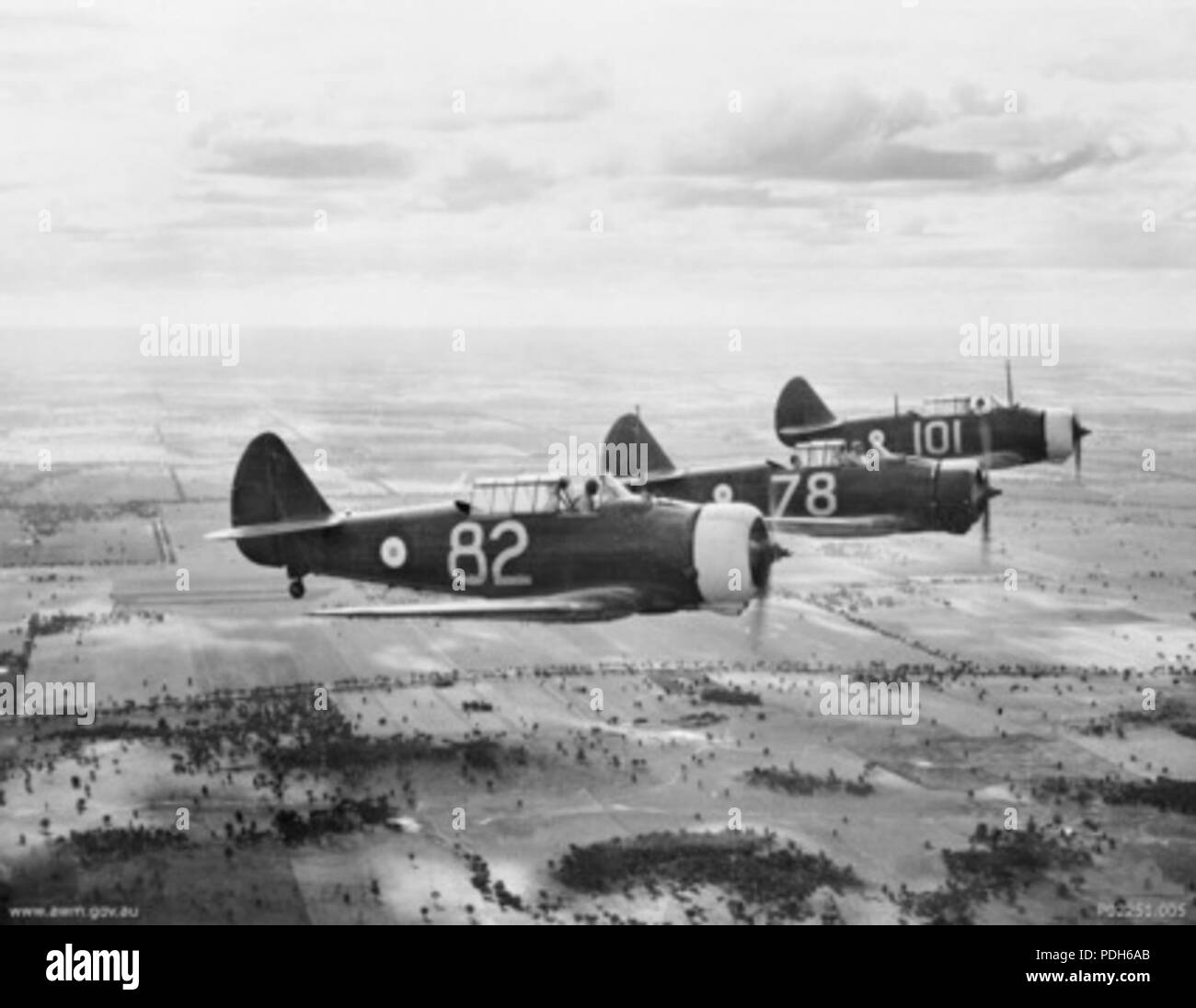 7 5e École Wirraways 1943 Banque D'Images
