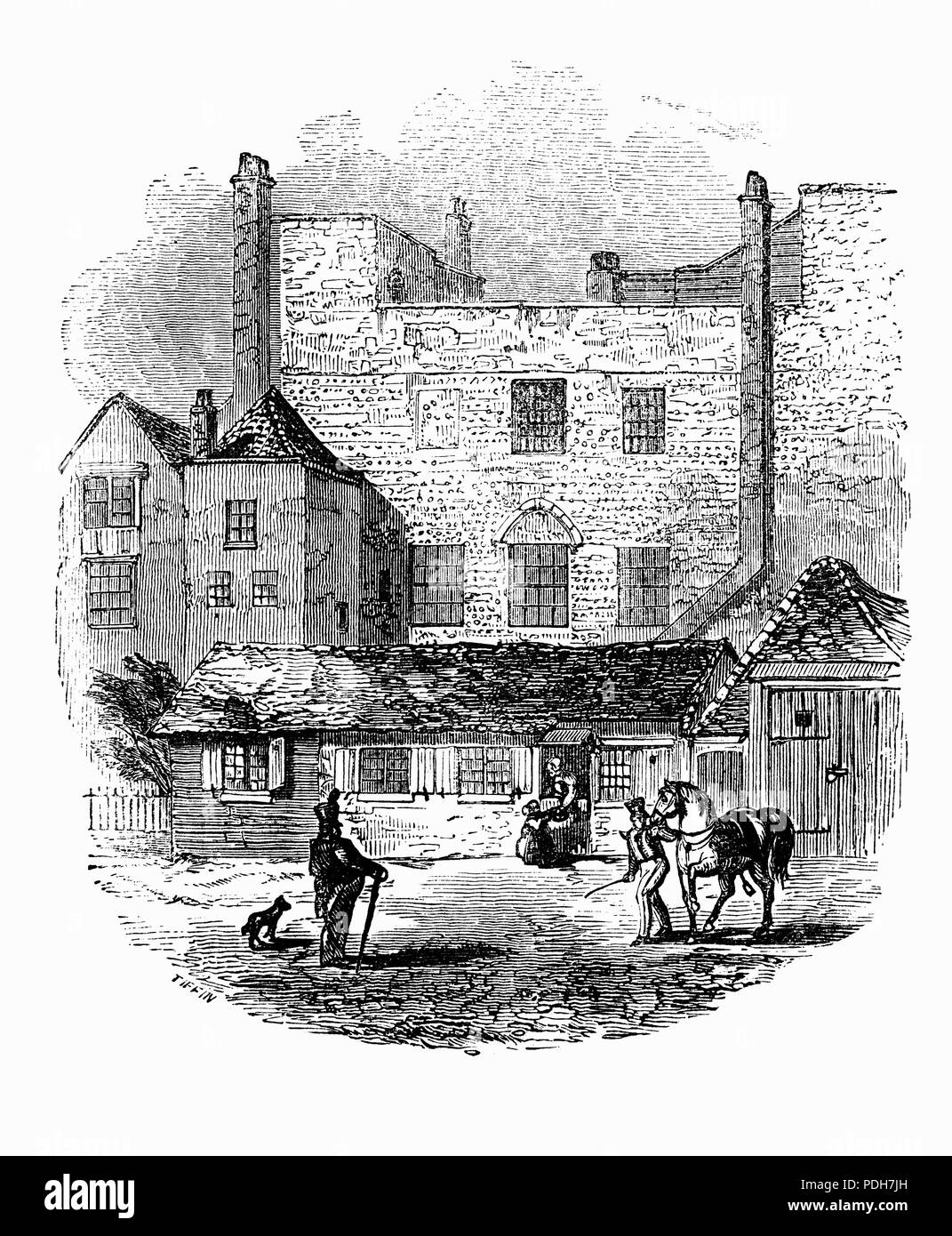 Le Beauchamp Tower se trouve sur la paroi interne de la Tour de Londres, créée dans le cadre d'agrandissement de l'Édouard I et est pensé pour avoir été nommé d'après son premier prisonnier : Thomas Beauchamp, comte de Warwick, qui a été emprisonné par Richard II en 1397. Il y a un passage secret de la tour la Tour Deveraux, qui tire son nom de sa célèbre prisonnier, Robert Deveraux, comte d'Essex et Elizabeth I's favorite, qui avait monté un coup d'État contre la Reine. Il était la dernière personne à être exécutée à la Tour de Londres en 1601. Banque D'Images