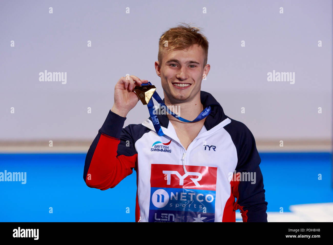 Edinburgh, Ecosse, Royaume-Uni. 9 Août, 2018. 9 août 2018, Royal Commonwealth Pool, Édimbourg, Écosse ; Tremplin 3m Finale Hommes. Photo : Jack rire.Pako Mera/Alamy Live News Banque D'Images