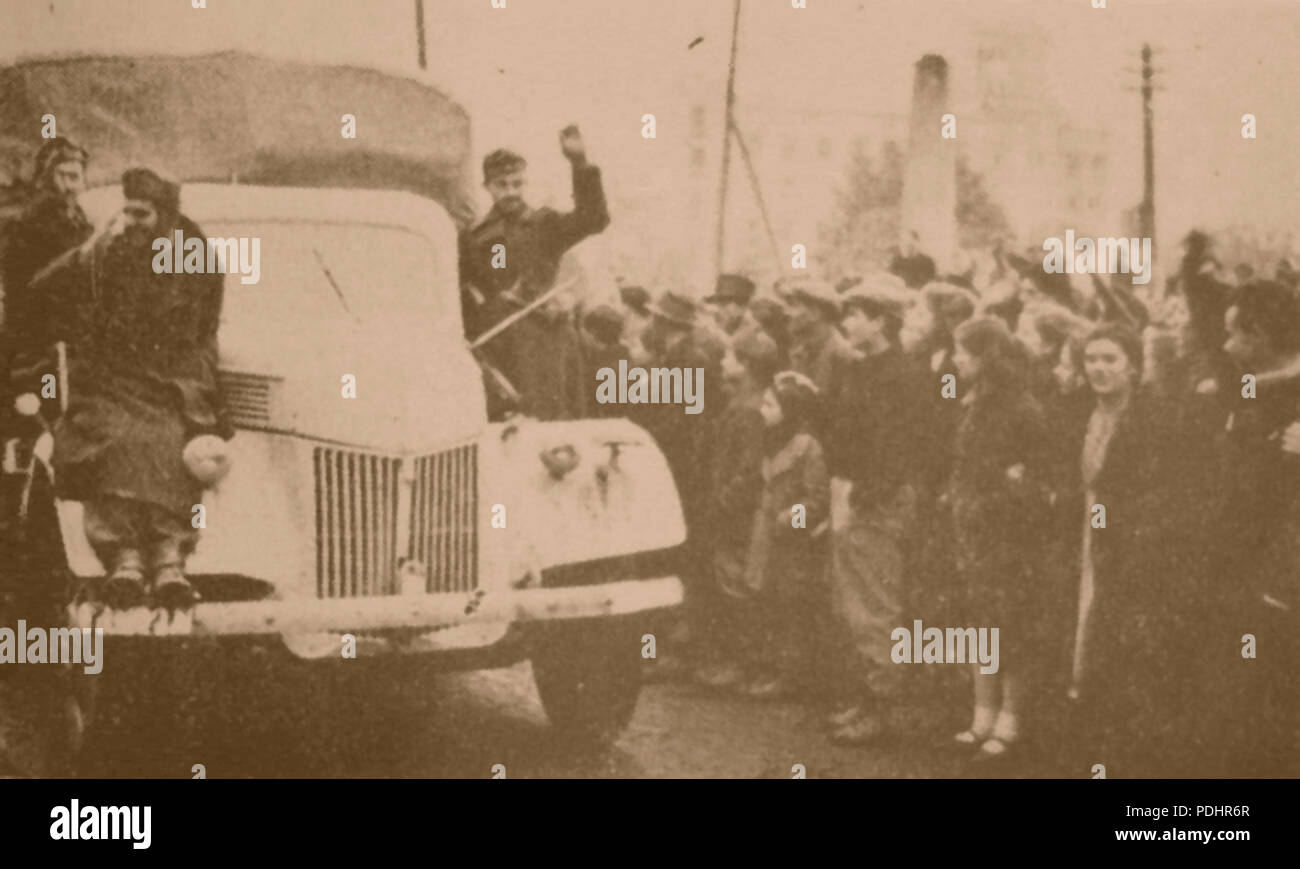 296 Skopje le 13 novembre 1944 Banque D'Images