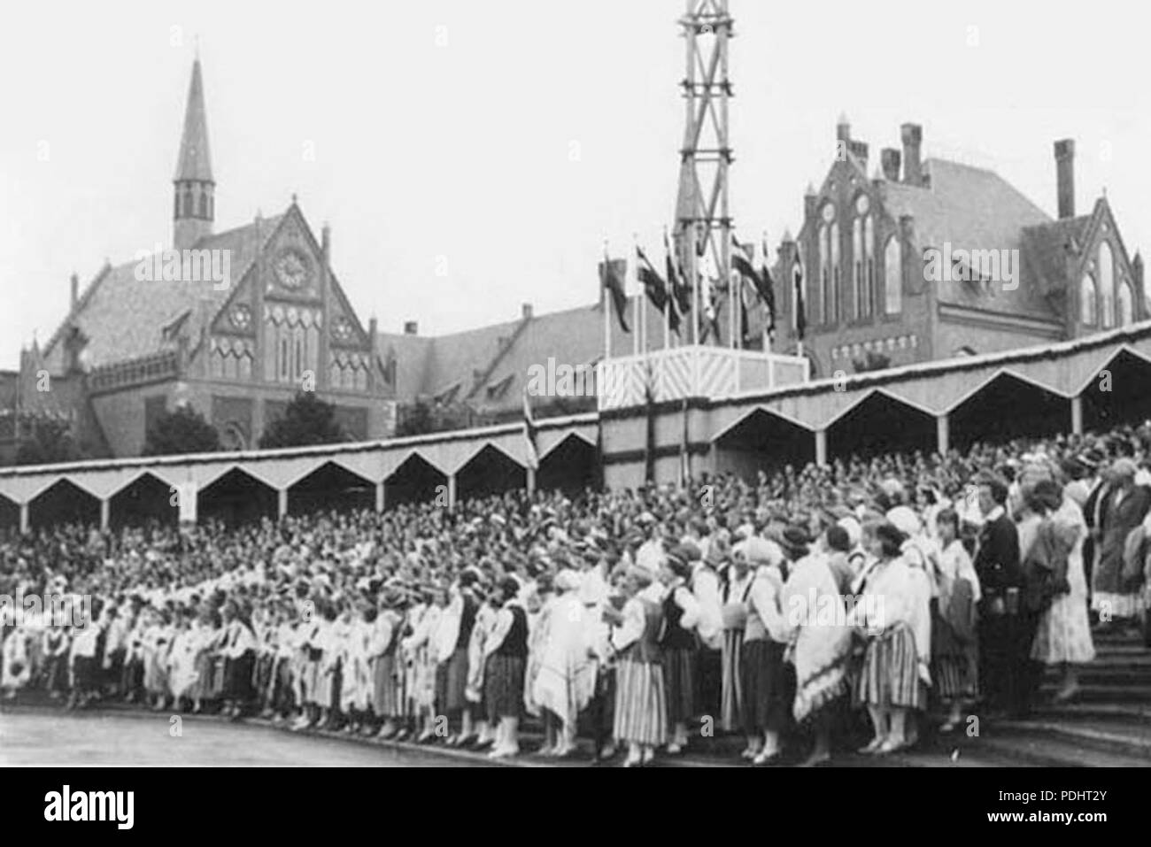 280 Riga. VII Chanson lettone célébration. 1931. Un Banque D'Images