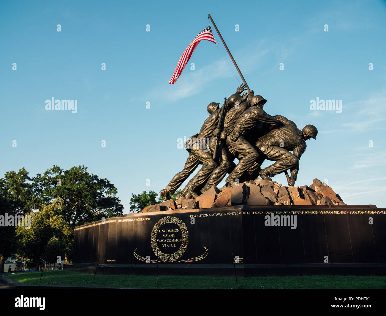 Marine Corps War, le Mémorial Iwo Jima Banque D'Images