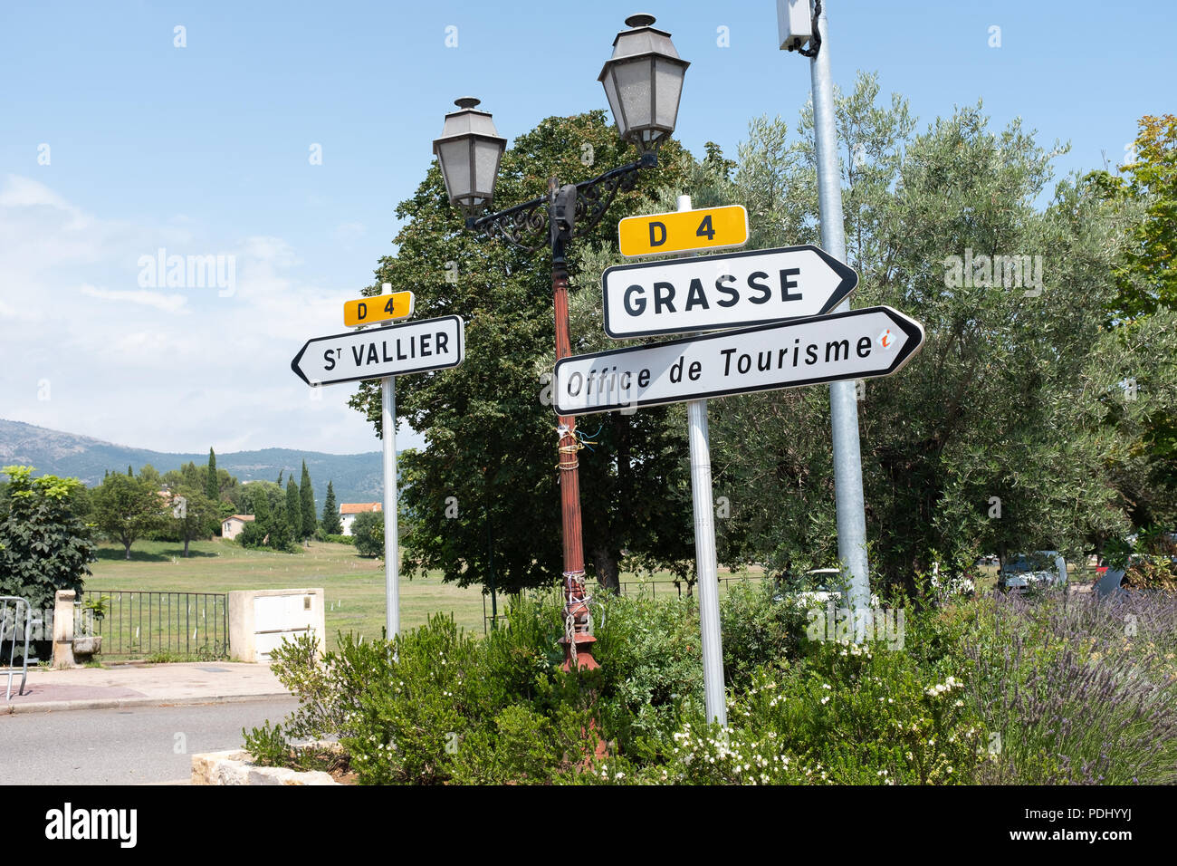 Le village de Cabris France Banque D'Images