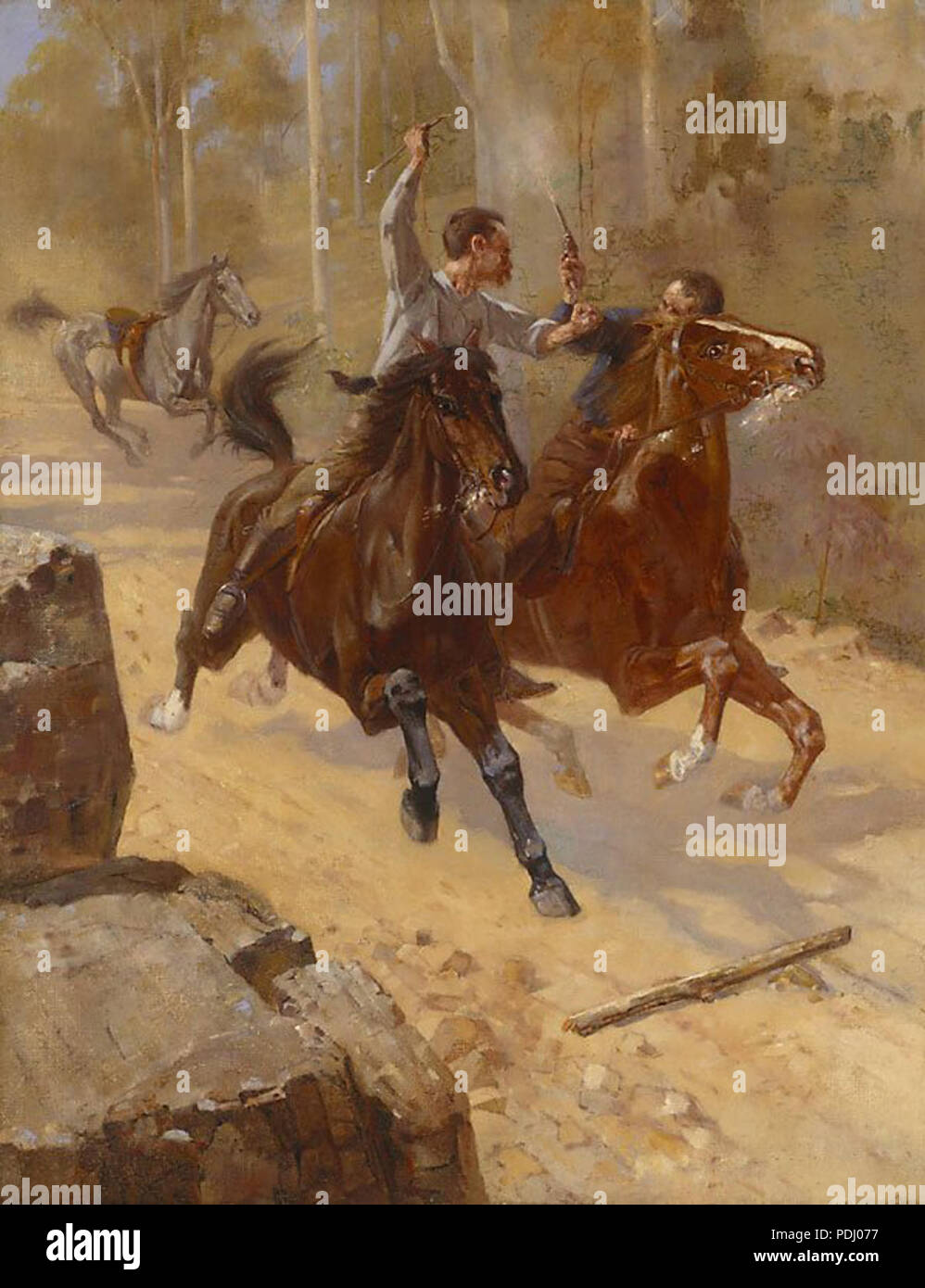 47 Frank Mahony - comme aux jours d'autrefois, 1892 Banque D'Images