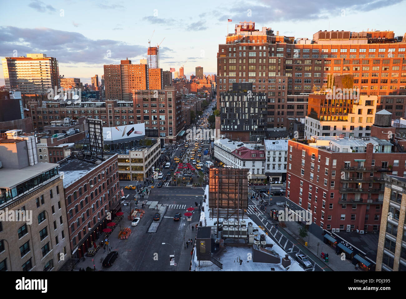 Meat Packing District de New York d'en haut Banque D'Images