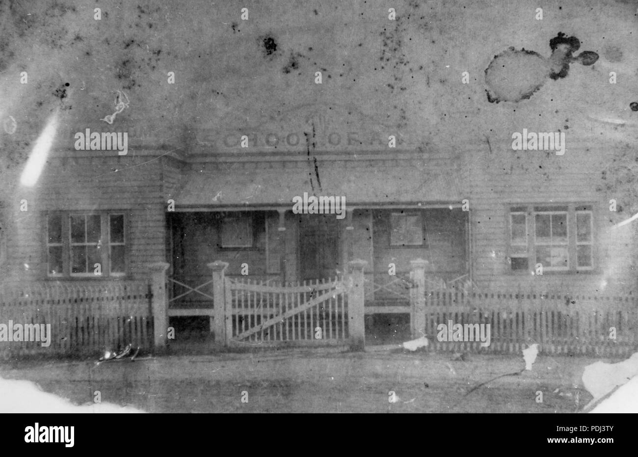 128 École des Arts Building Mont Morgan ca. 1890 Banque D'Images