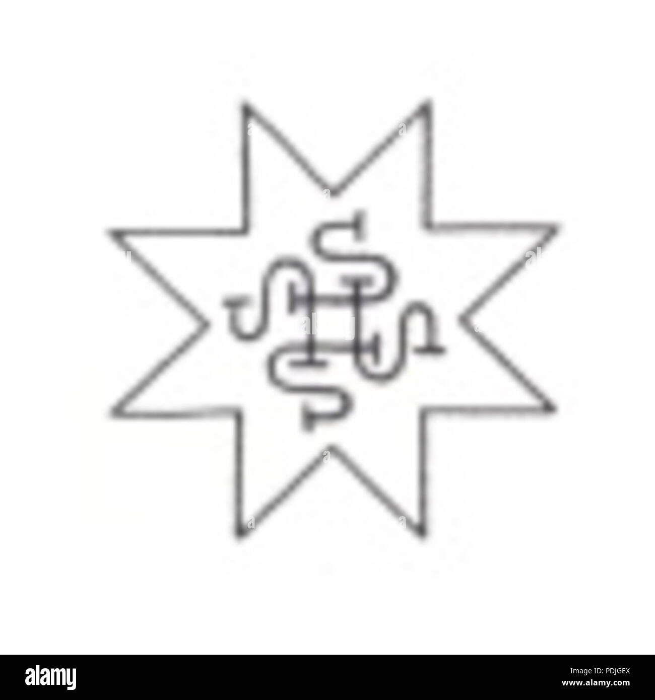 345 Stern der Lettonie Banque D'Images