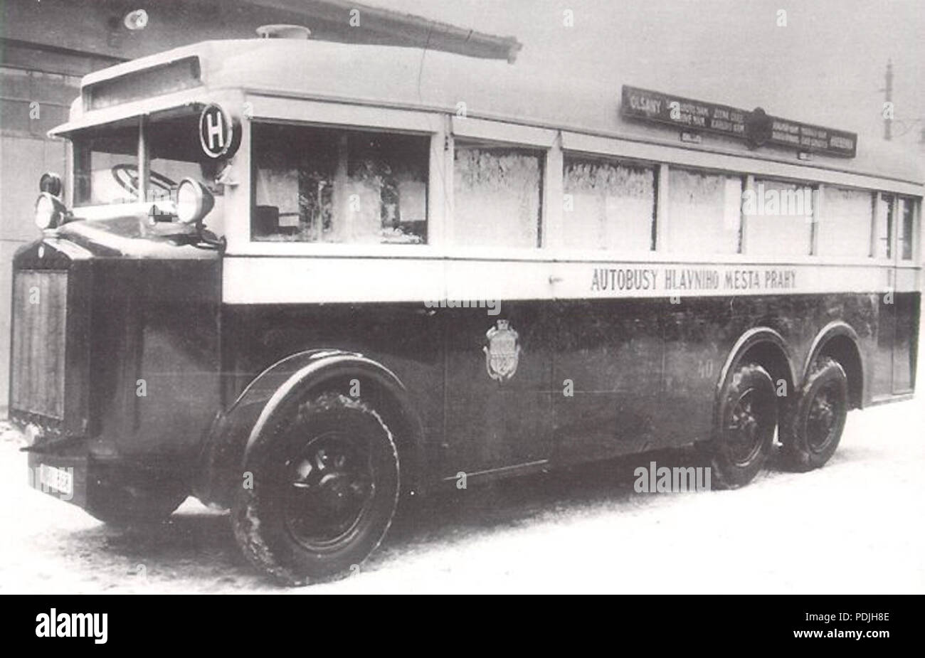 Tatra 355 bus T24 Banque D'Images