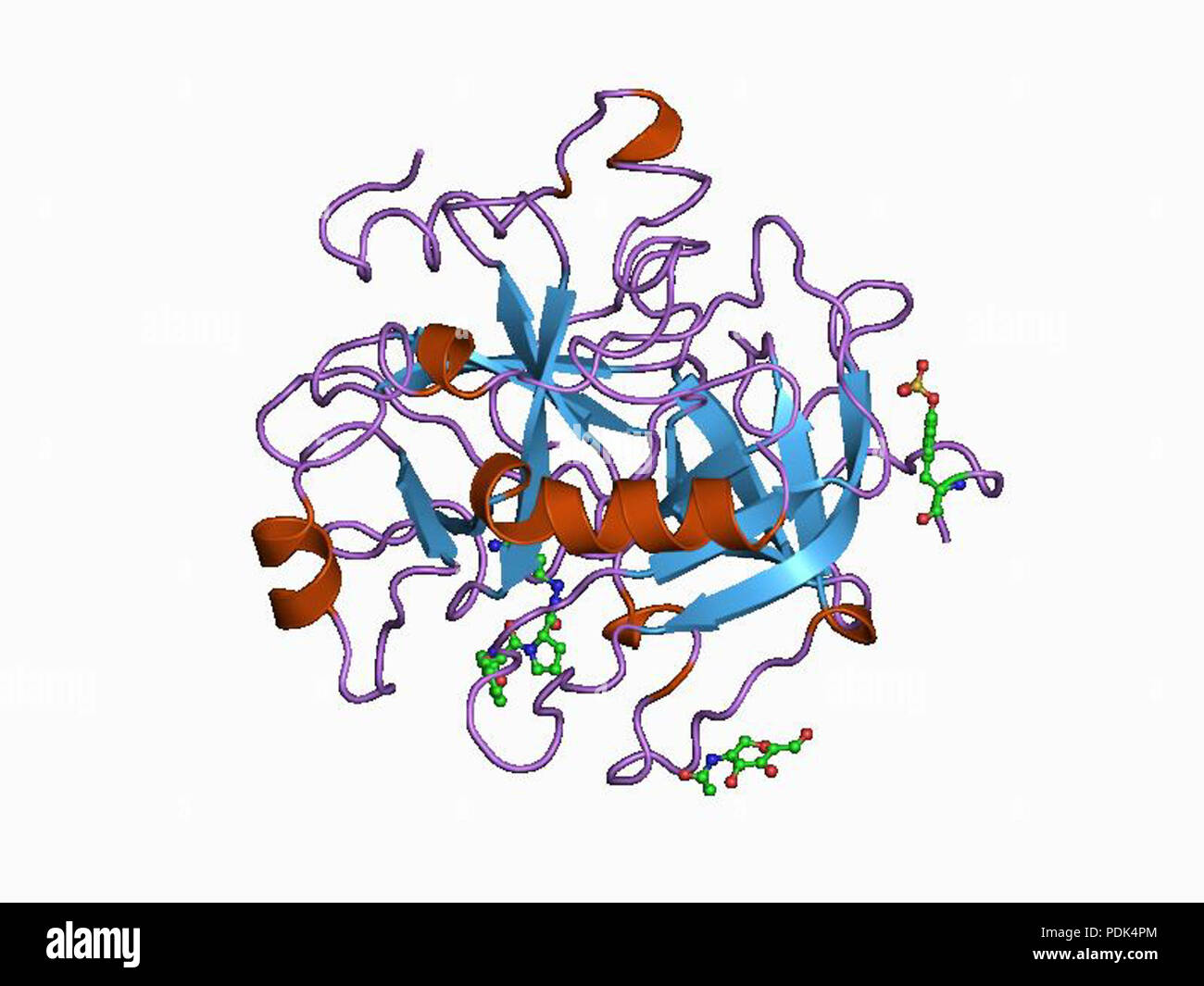 6 PDB 1ae8 EBI Banque D'Images