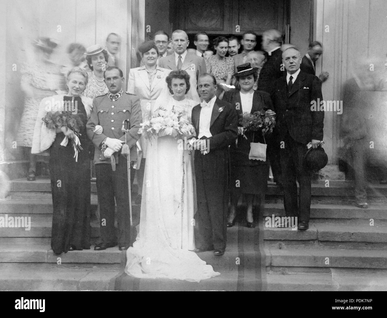 9, tableau de mariage Fortepan 4902 Banque D'Images