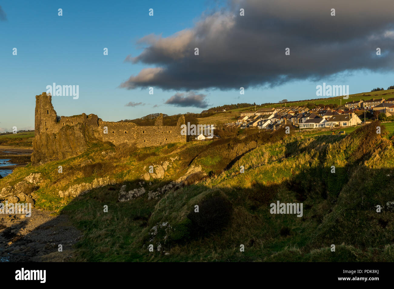 Château de Dunure, Aberdeenshire, Scotland, UK, 5 novembre 2017. Dunure château sur la côte de l'Ayrshire. Banque D'Images