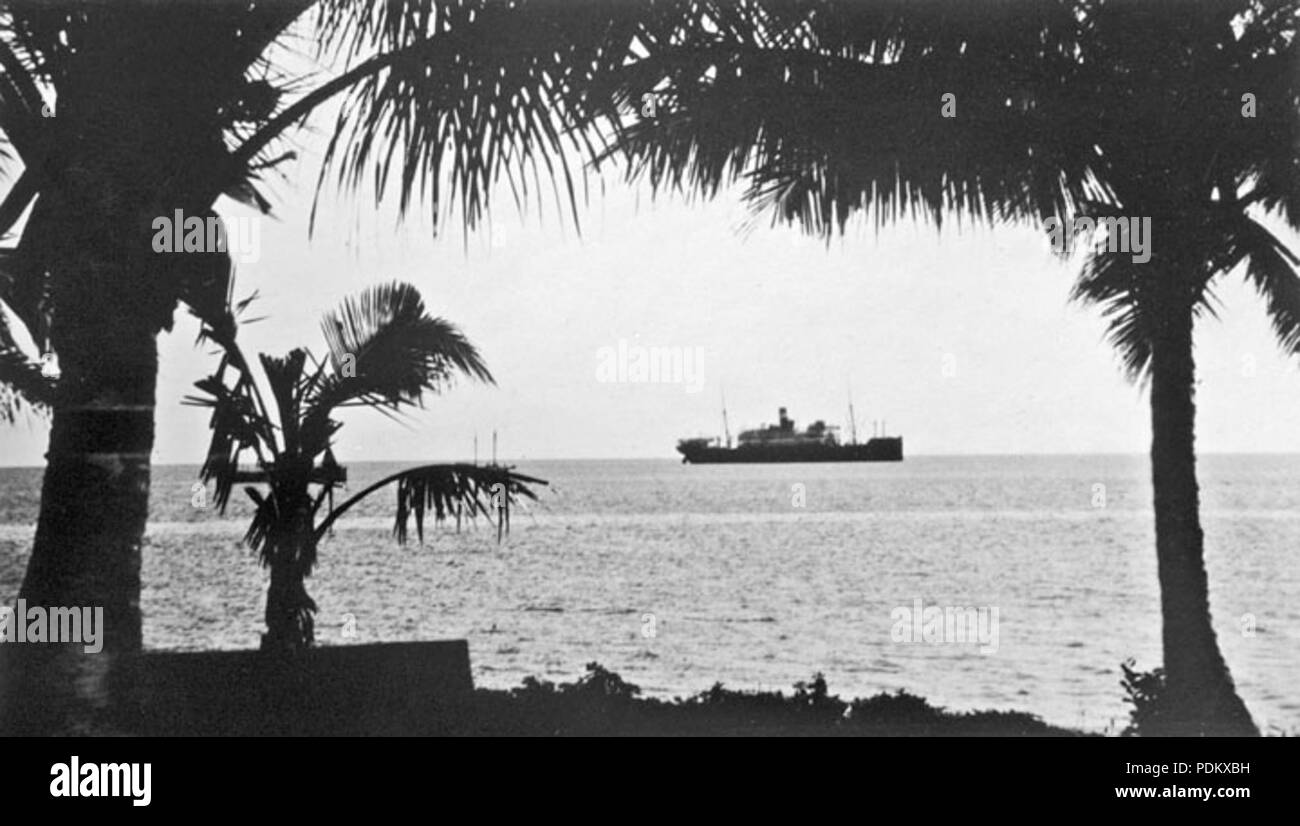 101 Archives de l'État du Queensland 1202 Bateau de tourisme au large de l'île Palm c 1931 Banque D'Images