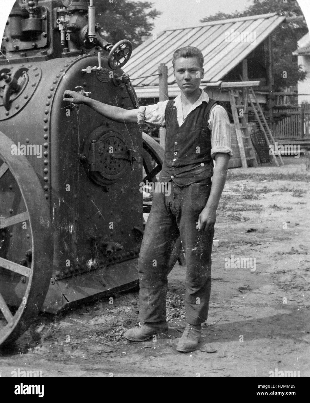 Fortepan 344 machine à vapeur 8238 Banque D'Images