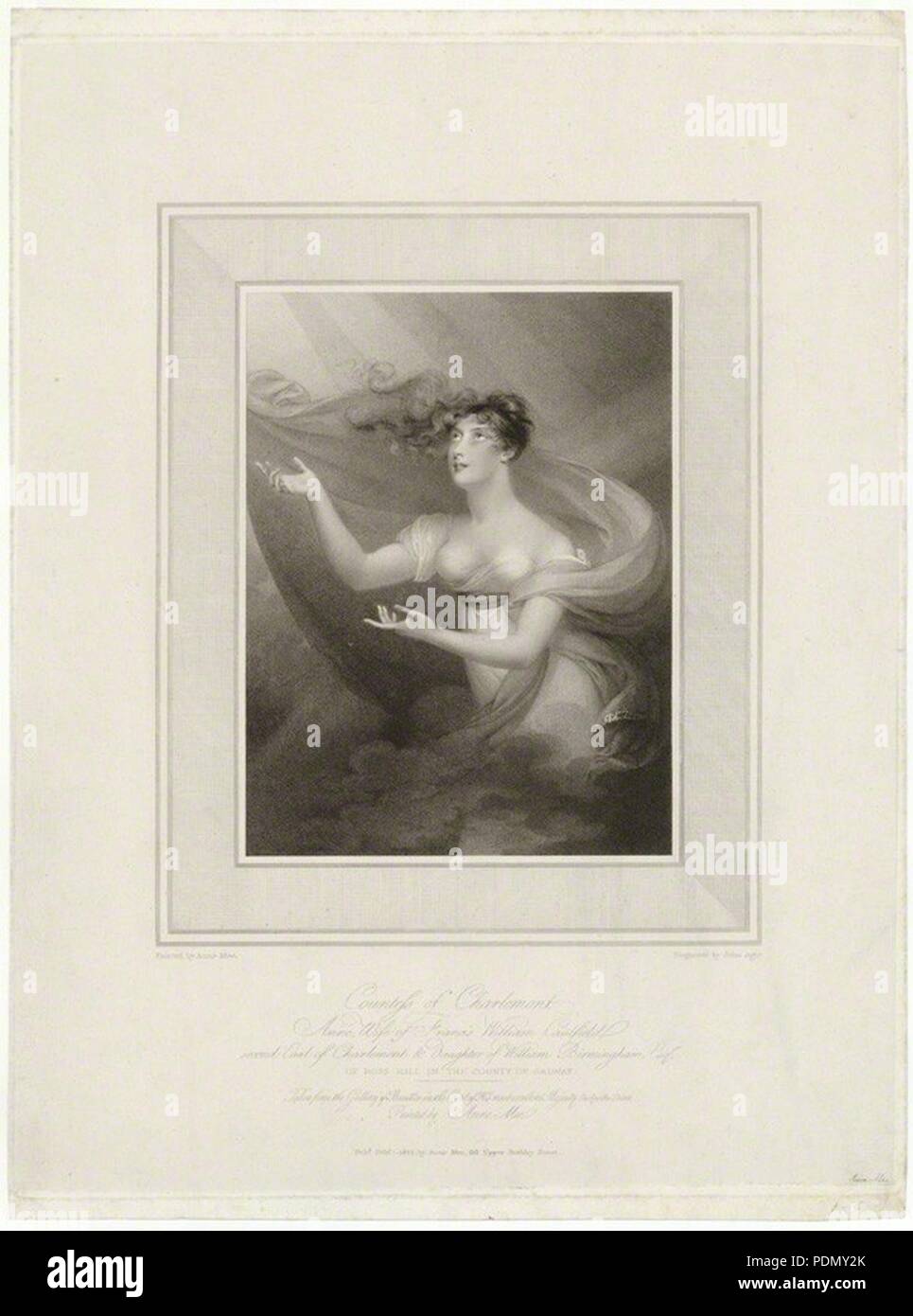 Anne Caulfeild (née Bermingham), comtesse de Charlemont par John Samuel Agar, après Anne Mee (née Foldsone). Banque D'Images