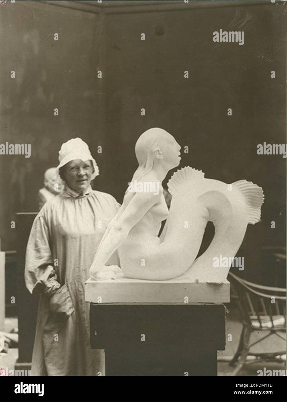 Anne Marie Carl-Nielsen avec sirène. Banque D'Images